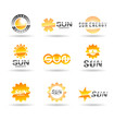 Set of sun icons. Vol 2.