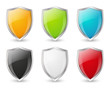 Set of shield icons