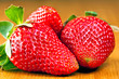 macro sweet strawberries