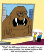 You see a giant angry gorilla