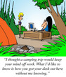 Camping trip will relieve stress