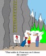 Golfers play difficult course