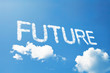 future cloud word