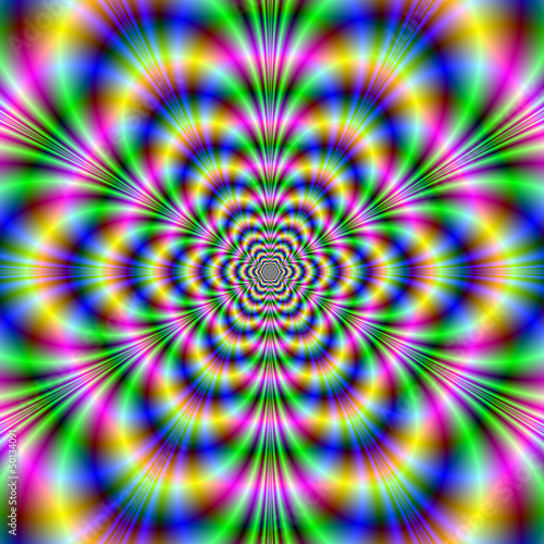 Illustration: Psychedelic Hexagon Psychedelic Hexagon