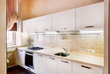 Modern  kitchen interior in beige tones