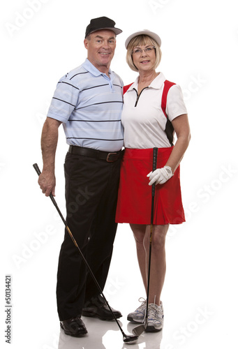 Photo: golf couple golf couple