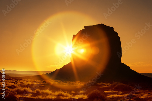 Photo: famous sunrise at Monument Valley famous sunrise at Monument Valley