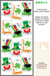 St. Patrick's Day themed visual logic puzzle