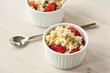 Strawberry crumble