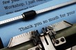 Thank you letter