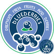 Vektor: Blueberries label. Blueberry sign Blueberries label. Blueberry sign
