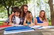 Group of Teenage Students at Park