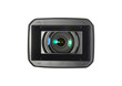 Video camera on white background