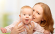 happy family. young mother with baby