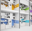 futuristic apartment building