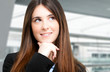 Thoughtful businesswoman