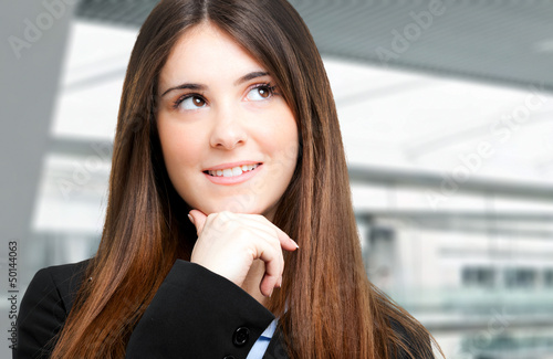 Photo: Thoughtful businesswoman Thoughtful businesswoman