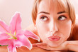 Beatiful women relax in spa