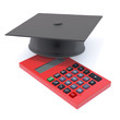 3d Graduate debt concept