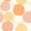 Cute unique floral autumn pattern