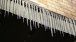 Icicles. First day of spring.