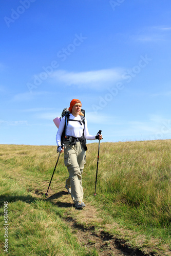 Photo: Summer hiking in the mountains. Summer hiking in the mountains.