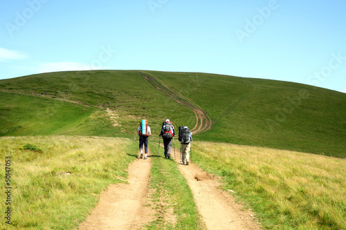 Photo: Summer hiking in the mountains. Summer hiking in the mountains.