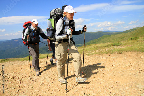 Photo: Summer hiking in the mountains. Summer hiking in the mountains.