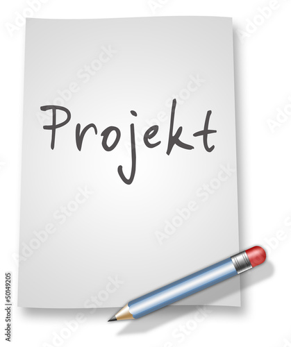 Illustration: Papier & Bleistift Illustration "Projekt" Papier & Bleistift Illustration "Projekt"