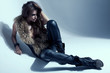 Fashion shoot of young sexy woman
