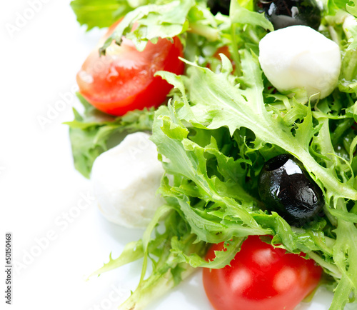 Photo: Salad with Mozzarella Cheese Salad with Mozzarella Cheese