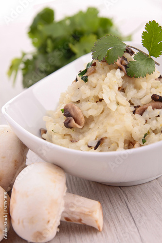 Photo: mushroom risotto mushroom risotto