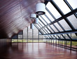 Illustration: Empty room of business,commercial or residence,woods background Empty room of business,commercial or residence,woods background