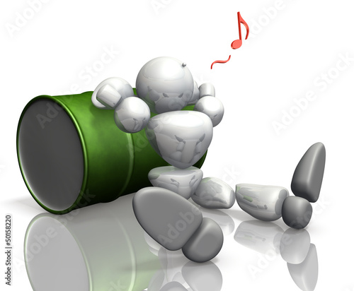Illustration: 3D rendered image depicting a pause 3D rendered image depicting a pause