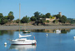 Château de Péhou vu depuis la cale de Mordreuc
