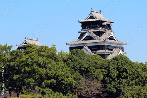 熊本城 天守阁 by japal, Royalty free stock phot