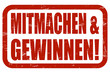 Grunge Stempel rot MITMACHEN & GEWINNEN!