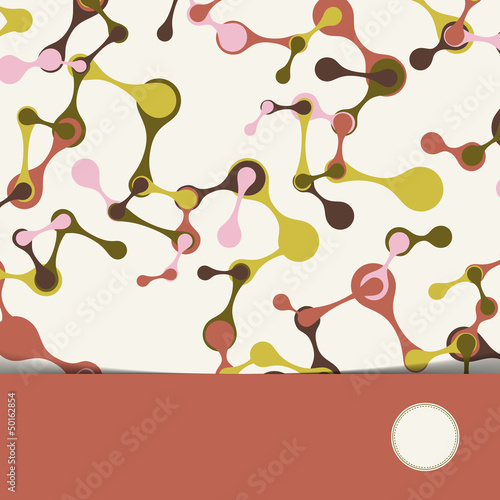 Vector: vintage structure of the DNA molecule vintage structure of the DNA molecule