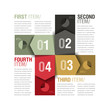 Four parts design template