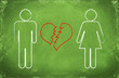broken hearted  couple