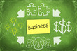 business on a chalkboard