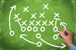 Man drawing a game strategy