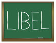Libel concept.