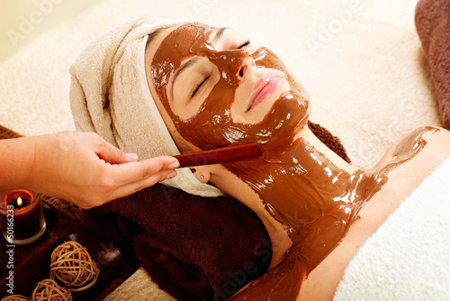 Photo: Chocolate Mask Facial Spa. Beauty Spa Salon Chocolate Mask Facial Spa. Beauty Spa Salon
