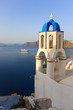 dome church in Santorini Greece