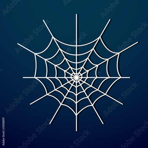 Vector: Vector spider web on dark background. Vector spider web on dark background.