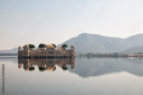 Photo: Lake Man Sagar and Jal Mahal, Jaipur Lake Man Sagar and Jal Mahal, Jaipur