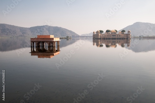 Photo: Lake Man Sagar and Jal Mahal, Jaipur Lake Man Sagar and Jal Mahal, Jaipur