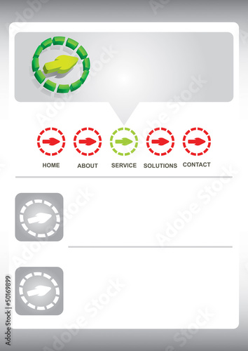 Vector: Web site template Web site template