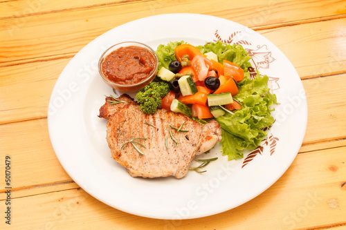 Photo: chicken with vegetables chicken with vegetables